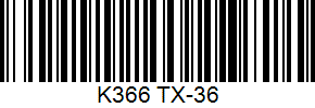 Barcode cho sản phẩm Giày Kawasaki K366 Trắng Xanh